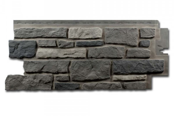 Цокольный сайдинг Nailite Creek Ledgestone (Бутовый камень) Appalachain Ash