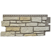 Цокольный сайдинг Nailite Creek Ledgestone (Бутовый камень) Ivory White