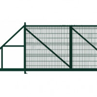 Ворота Grand Line Profi 2,03х6,0 RAL 6005 влево